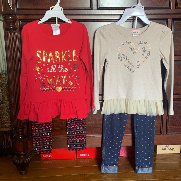 Lot of 2 Little Girl’s Fall/Holiday Outfits